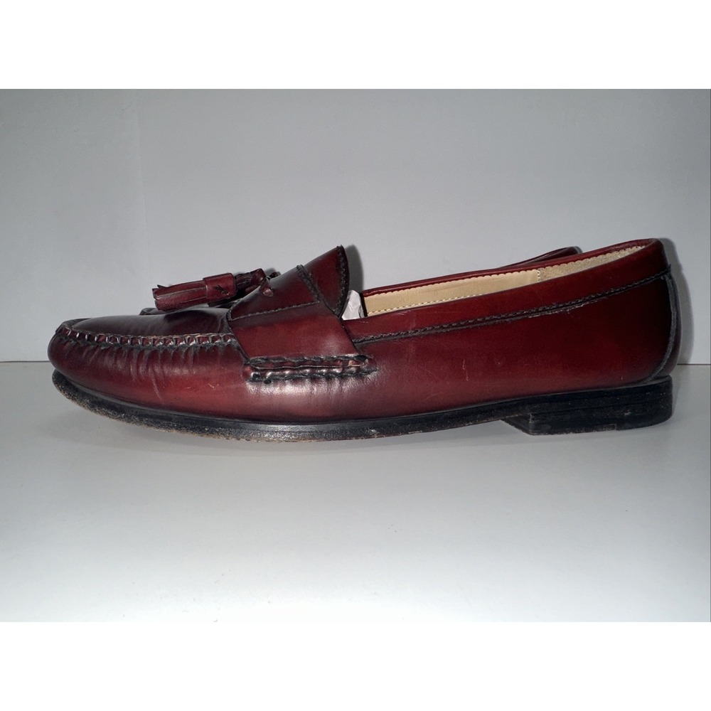 Cole Haan‎ 03507 Black Cherry Pinch Tassel Slip-On Loafer Shoes Men's US 10.5 C - Picture 3 of 13